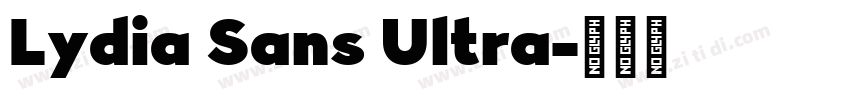 Lydia Sans Ultra字体转换